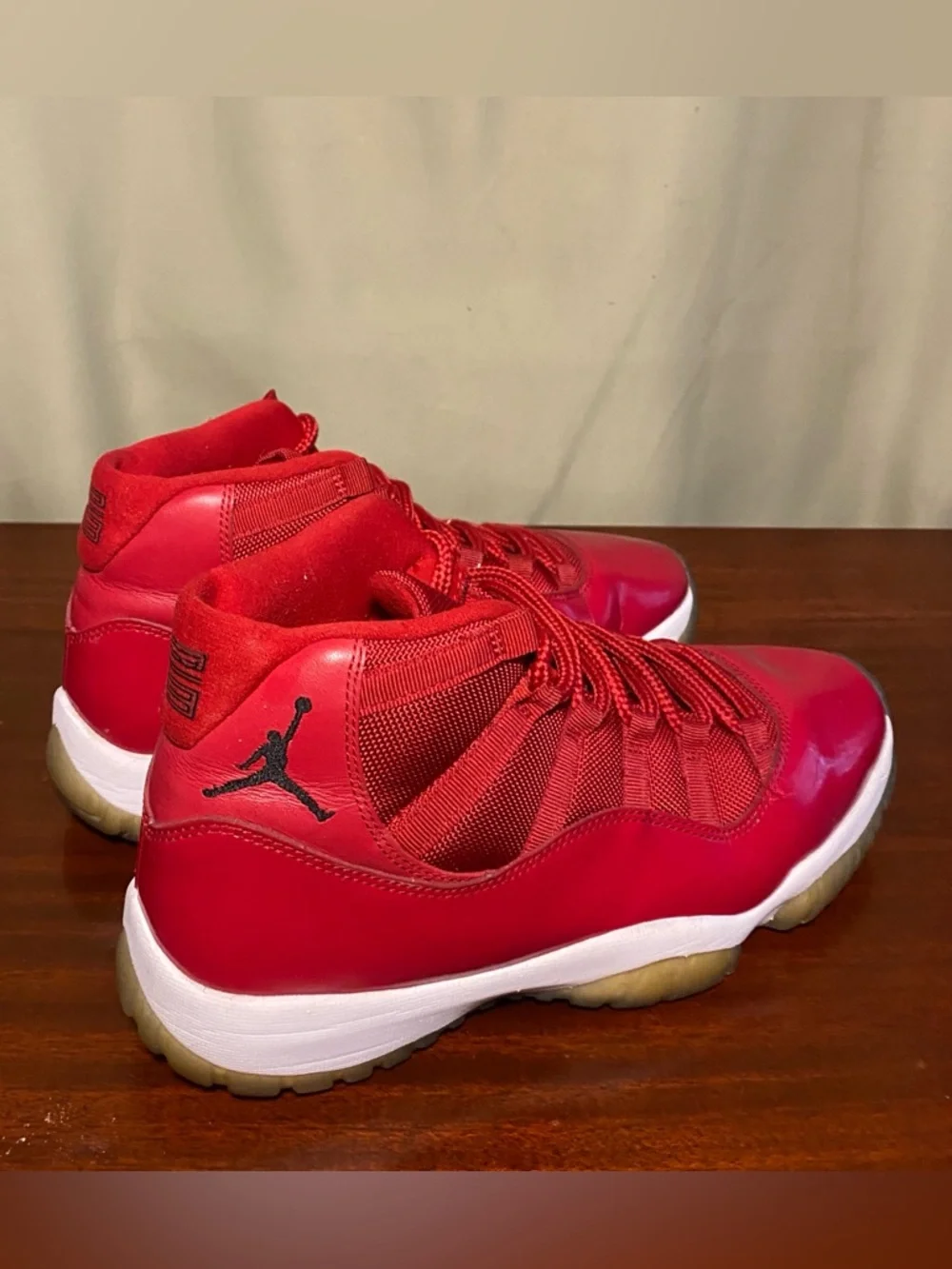 Jordan 11 Retro High Win Like ’96 Gym Red Sneakers Mens 10